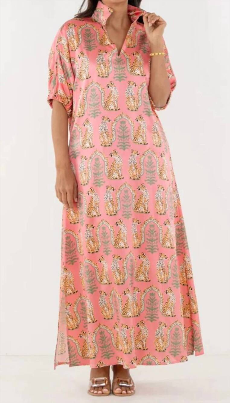 NEW EMILY MCCARTHY poppy midi dress in cabana cat